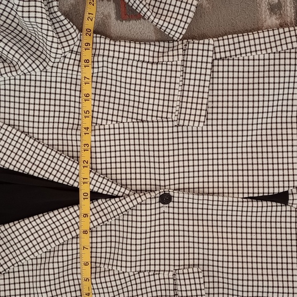 Rachel Zoe Plaid Blazer/ Suit Jacket Size Large - stretch - Picture 5 of 6